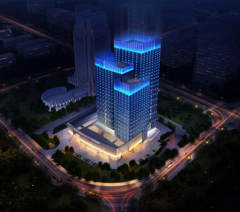 新疆銀河財智中心照明工程圖片