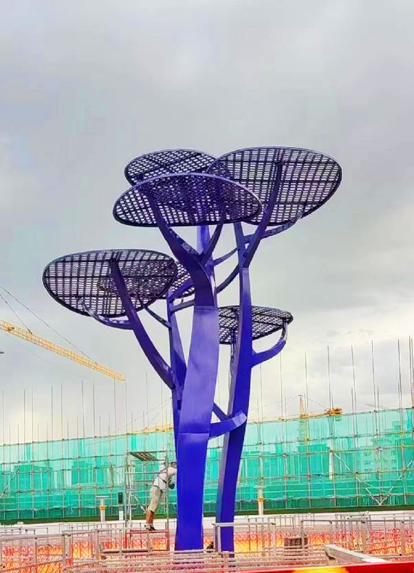 額敏澤豐生態(tài)停車(chē)場(chǎng)景觀(guān)亮化圖片