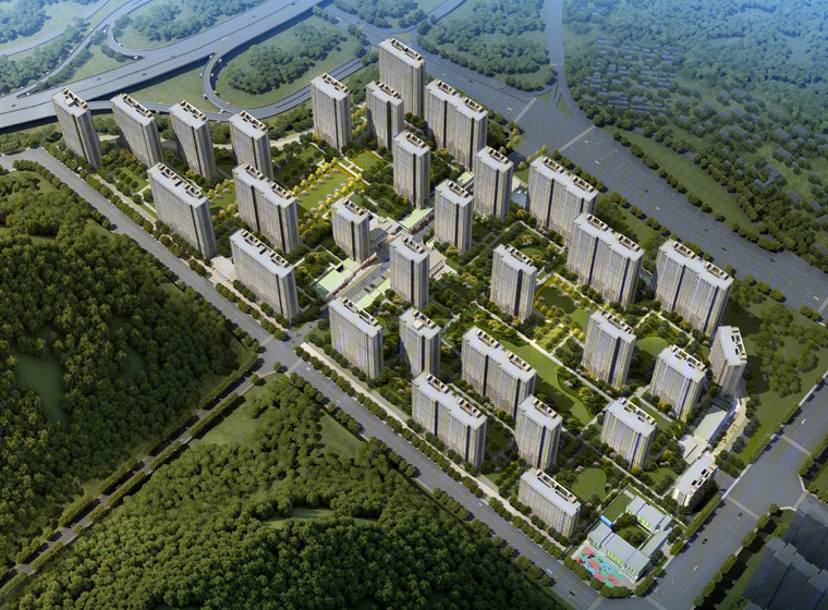 新疆綠城誠(chéng)園建設(shè)項(xiàng)目（一期）大區(qū)泛光圖片